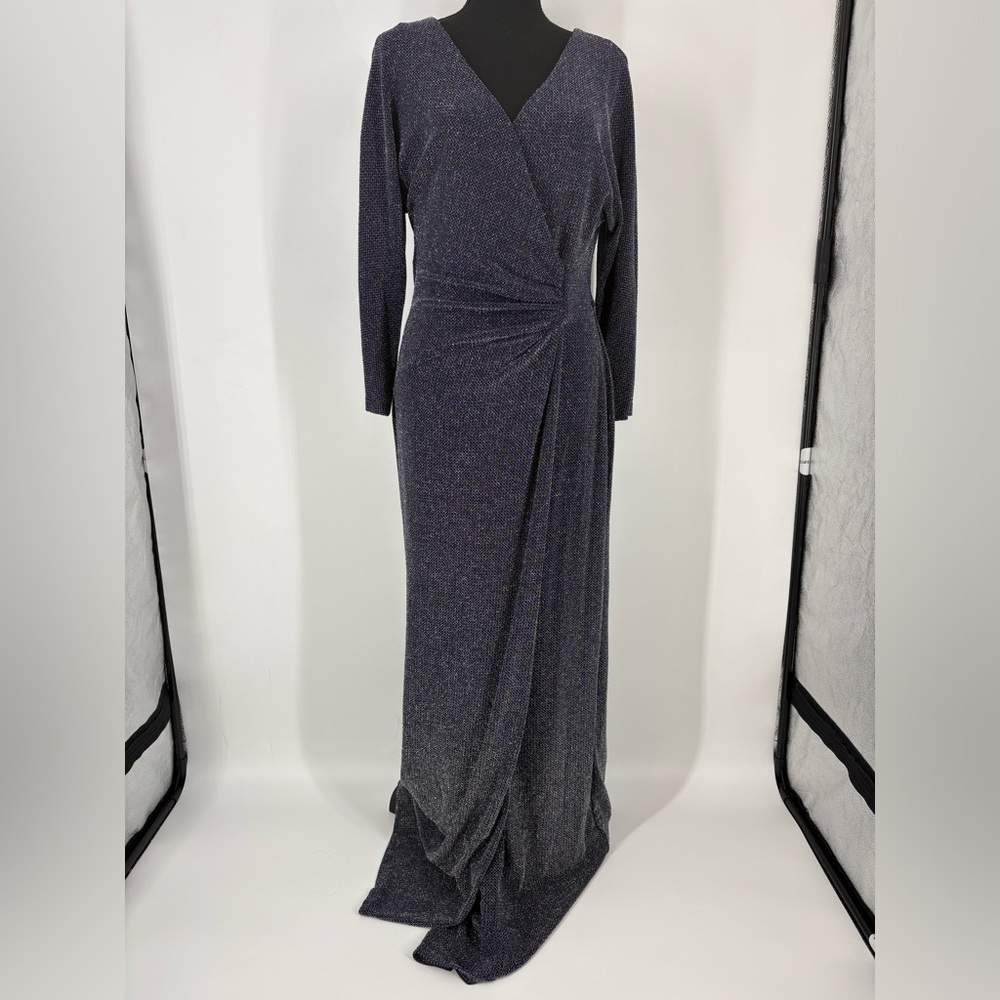 Ralph Lauren Blue Sparkly Dress (B49) - Picture 1 of 10